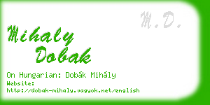 mihaly dobak business card
